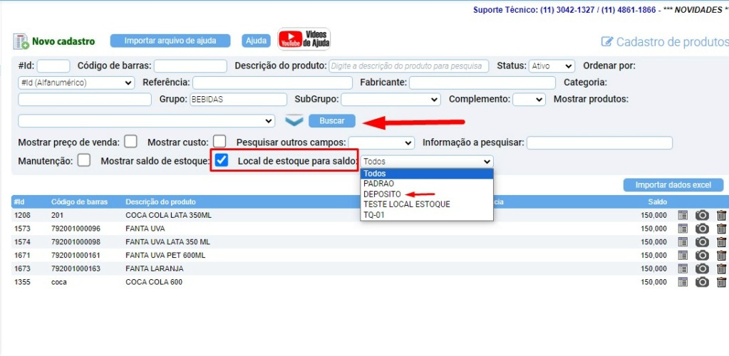 www.help.atendesmart.com.br-image-image-1 ATENDESMART: Implementada a colula SALDO na tela de pesquisa do Cadastro de Produtos