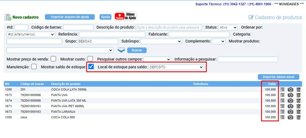 www.help.atendesmart.com.br-image-image-2 ATENDESMART: Implementada a colula SALDO na tela de pesquisa do Cadastro de Produtos