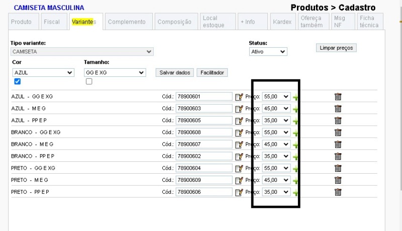 www.help.atendesmart.com.br-rascunho-automatico-image-4 Itens de variantes na mesma grade tem preços diferentes