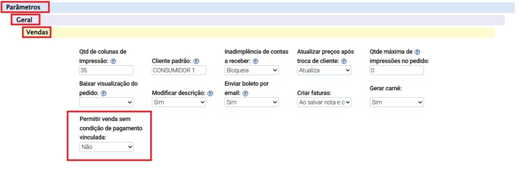 www.help.atendesmart.com.br-image-image Atualização: 9º Item - Implementado Parâmetro no Dados da Empresa "Permitir venda sem condição de pagamento vinculada:"