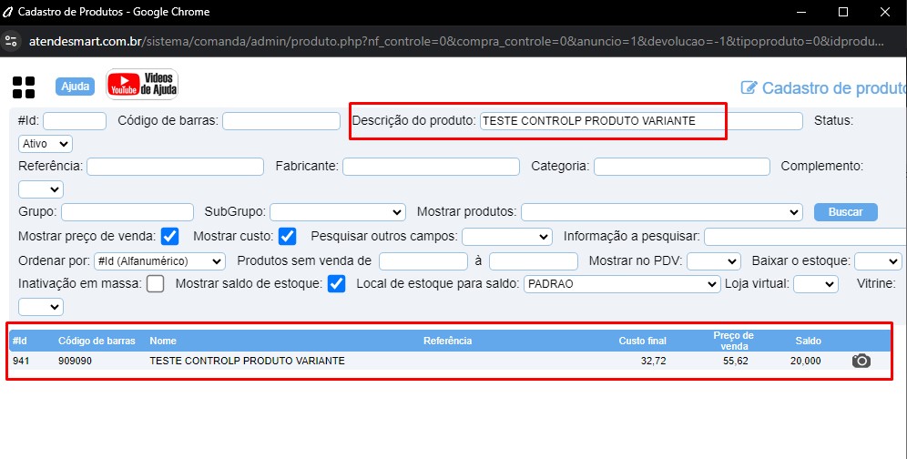 www.help.atendesmart.com.br-rascunho-automatico-image-4 ATENDESMART: Importar anuncio de um produto da plataforma MERCADO LIVRE para um cadastro do ATENDESMART