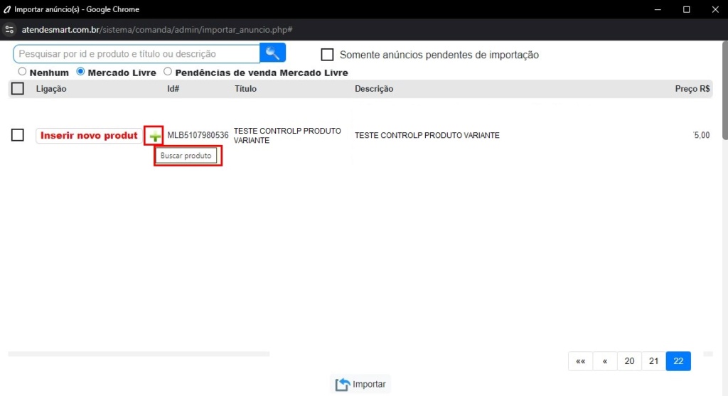 www.help.atendesmart.com.br-rascunho-automatico-image-5 ATENDESMART: Importar anuncio de um produto da plataforma MERCADO LIVRE para um cadastro do ATENDESMART