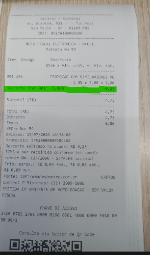 www.help.atendesmart.com.br-desconto-rateado-nos-itens-image-1 Manual Técnico: PDVARIO - Impressão de Desconto Discriminado por Item na NFC-e (Modelo 2)