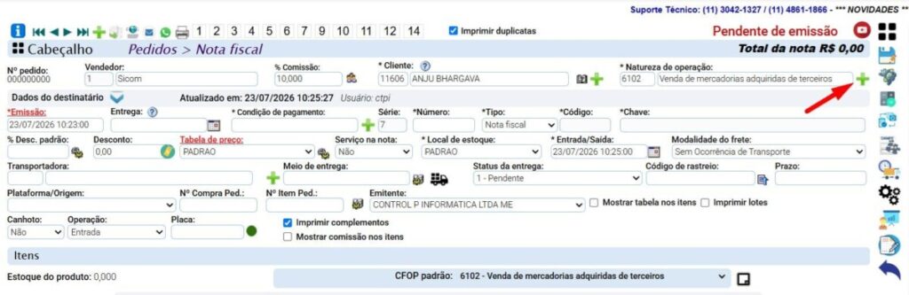 www.help.atendesmart.com.br-rascunho-automatico-image-5-1024x333 Procedimento Operacional Padrão Suporte: Emissão de NF-e para Estrangeiro (Turista) - Operação Interna e Presencial