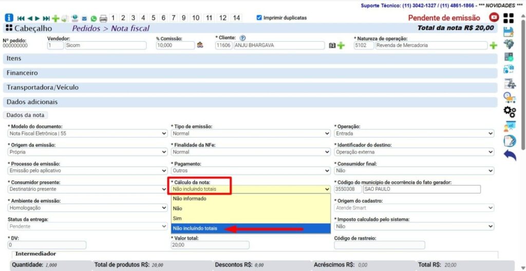 www.help.atendesmart.com.br-rascunho-automatico-image-6-1024x528 Procedimento Operacional Padrão Suporte: Emissão de NF-e para Estrangeiro (Turista) - Operação Interna e Presencial