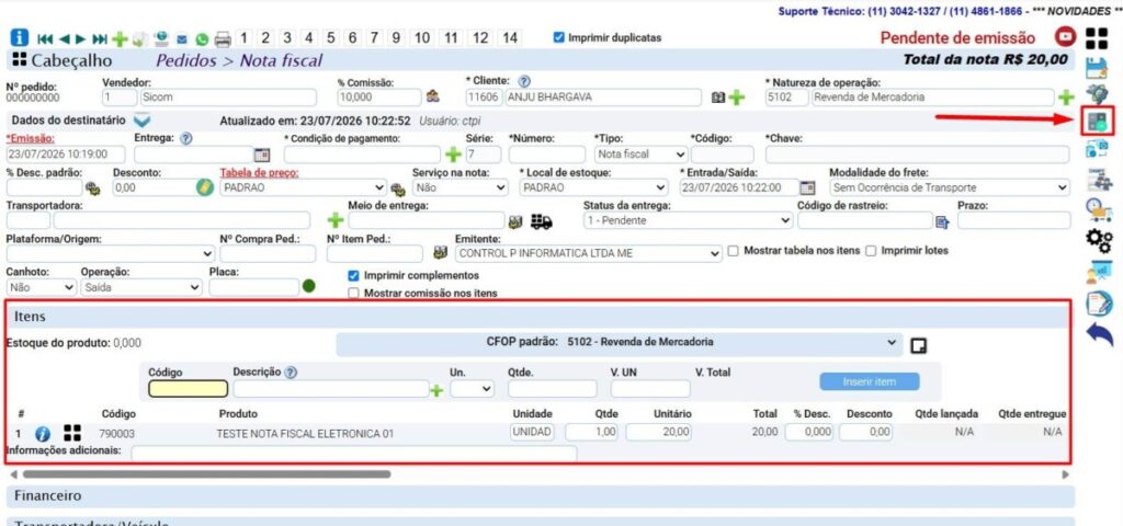 www.help.atendesmart.com.br-rascunho-automatico-image-8-1024x480 Procedimento Operacional Padrão Suporte: Emissão de NF-e para Estrangeiro (Turista) - Operação Interna e Presencial
